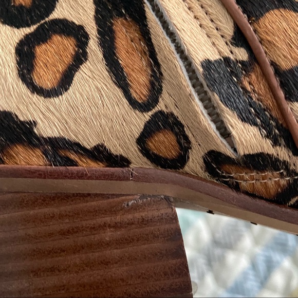 Sam Edelman cheetah animal print ankle booties size 8.5 fall winter - Picture 5 of 6